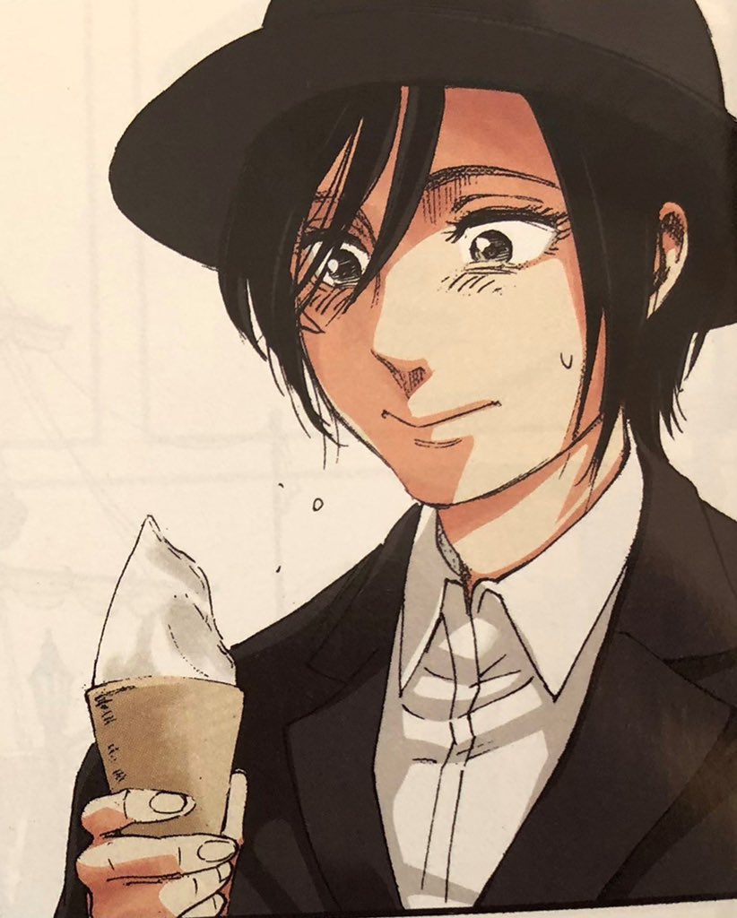 MAPPAmikasa's tweet photo. Day 229.. Mikasa’s ice cream scene is not animated… Hopefully tomorrow brings better news. #mappa #aot #attackontitan #mikasa #anitwt #ackerman #AotFinalSeason #manga #anime https://t.co/p4WpVs5EYc
