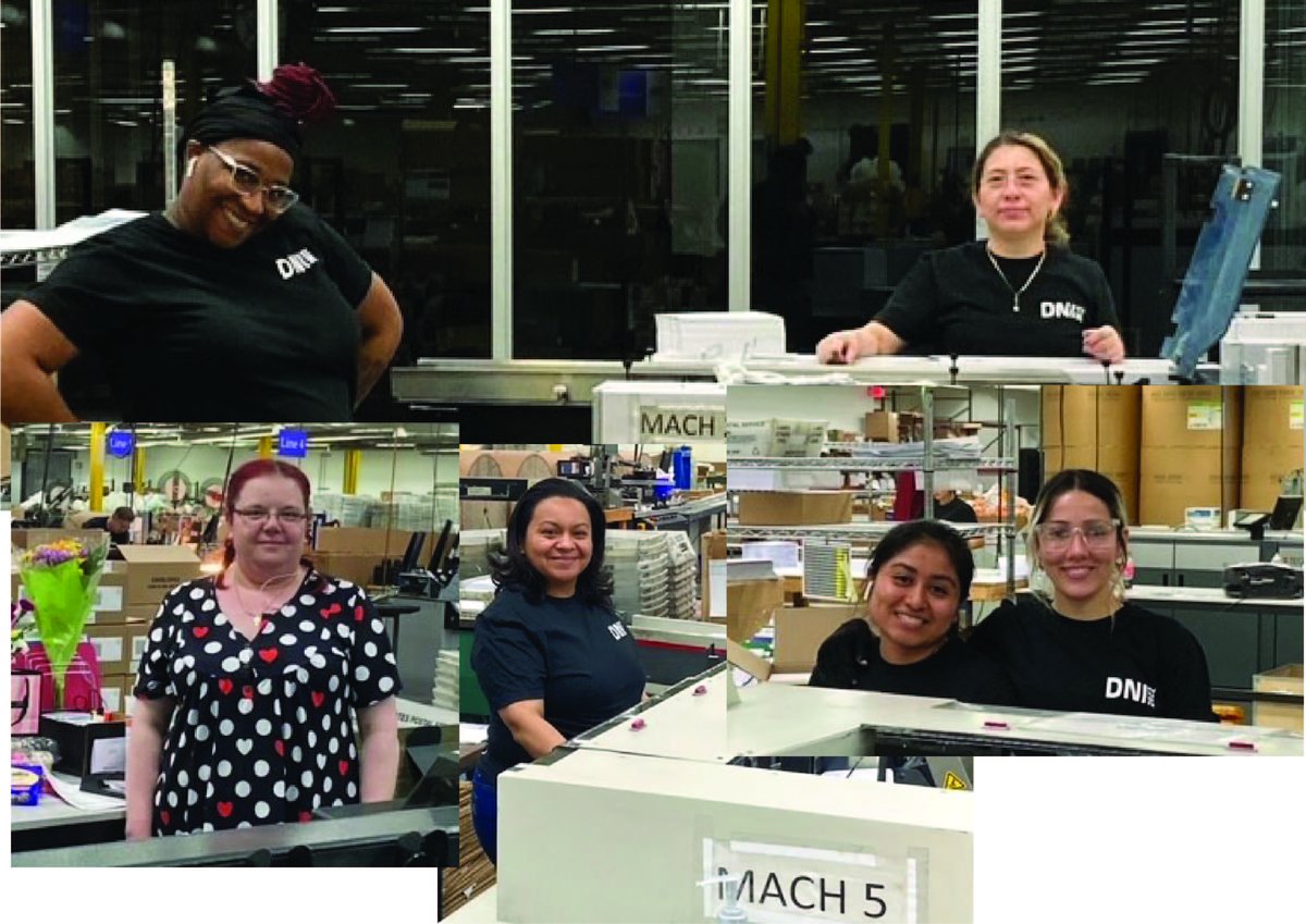 Employee Spotlights for Women in History Month!
Meet some of the women who help shape manufacturing at DNI in our insert department.  Everyday these ladies show up with a smile and dedication to working hard processing hundreds of thousands pieces of mail accurately and on time.
