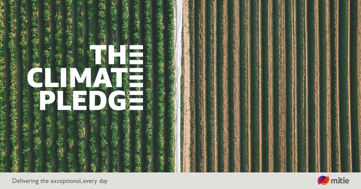 mitie's tweet photo. We are proud to be one of 300 signatories of #TheClimatePledge.
Mitie is committed to achieving #NetZero emissions by 2025 (Scope 1 and 2) and 2035 (Scope 3)
@MitiePlanZero @Mitieenergy #ClimateEmergencyAction I #PlanZero https://t.co/H48RfPlxmW