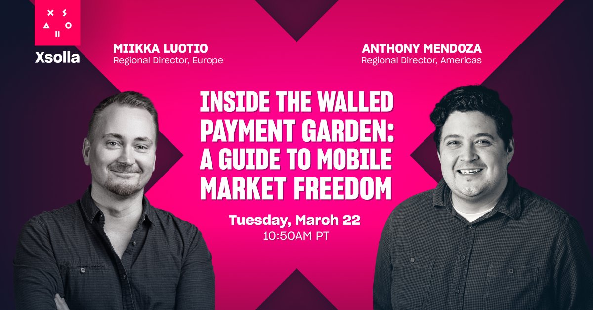Join the discussion at #GDC2022 to learn how developers can grow their #videogames outside the app stores. #gamedevelopment xsolla.events/gdc