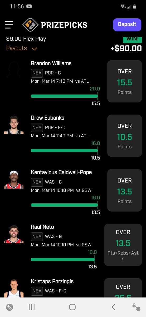 jetfan4life5's tweet photo. @OnlyMorale @ProteinP_TM another 5 for 5 on NBA @mlb can take it's time lol #propParty https://t.co/0nrbSDkMdm