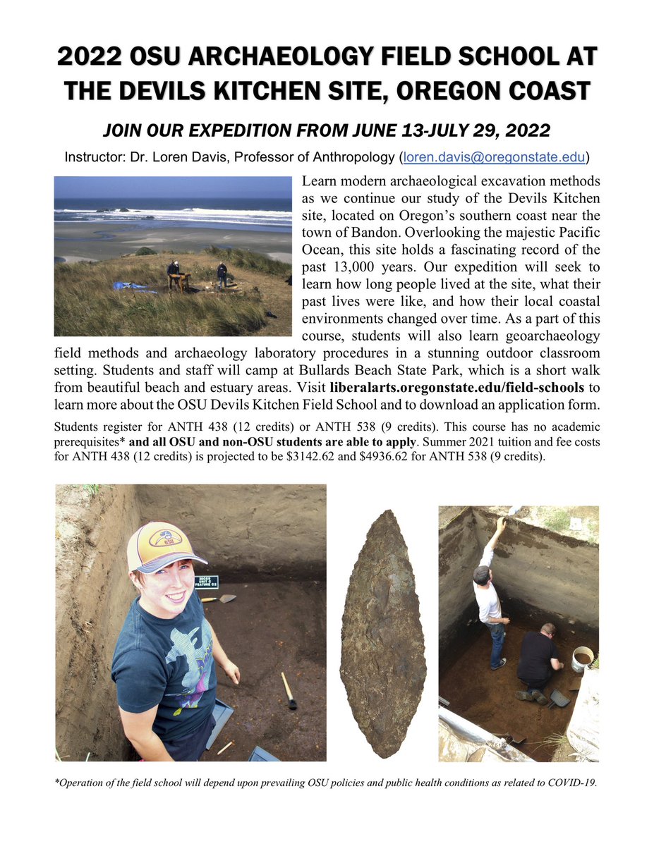 Join us at the Devils Kitchen site for the 2022 OSU Archaeology Field School.