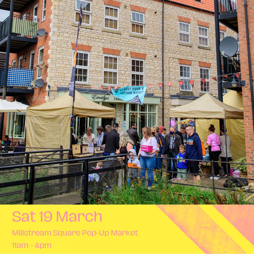 millstreamsq's tweet photo. This Sat at Millstream Square - we’re joining the @riverlightfestival celebrations with our pop-up market & a wonderful art installation by Lois Pittman 🐠 Pop back to our page on Thurs for a look at everyone joining us - we can’t wait to see you 🤩 #sleaford #riverlightfestival https://t.co/zs7bCmyhws