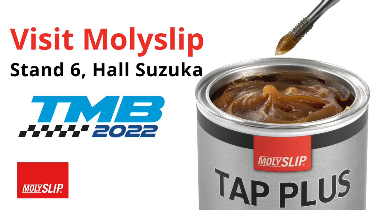 We are looking forward to attending the Troy TMB show on Thursday 17th of March.
Stop by to see the team and learn about our range of maintenance greases and general lubricants.
Come and visit us at the 2022 TMB show, Stand 6, Hall Suzuka. Find out more at molyslip.co.uk