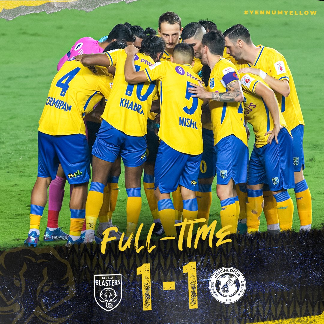 THIS TEAM! 😍💛

SEE YOU IN FATORDA, YELLOW ARMY! 🟡

#KBFCJFC #YennumYellow #KBFC #കേരളബ്ലാസ്റ്റേ