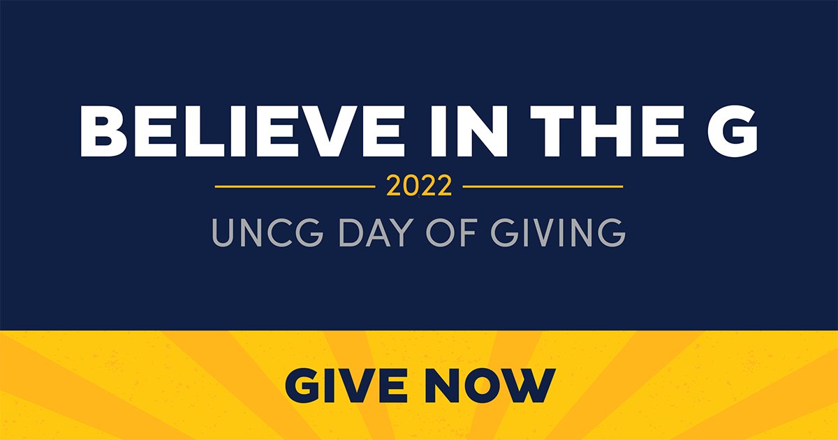 Interim Dean of UL Mike Crumpton will match dollar for dollar all gifts to the University Libraries' Enrichment Fund up to $1,000 for this year's challenge gift to #BelieveInTheG. Make your gift today at beliveintheg.uncg.edu. @mcrumpt