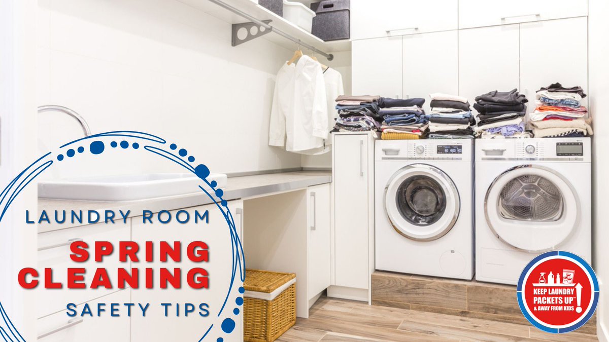 CleanInstitute's tweet photo. Q: How can I make my laundry room safer when I spring clean?
A: Make sure laundry detergent always stays up and out of reach of children and in its original container. Find more tips at https://t.co/pUFKOxAkTb ! #PacketsUp #StoreNotDecor https://t.co/6wsKcTn0qn
