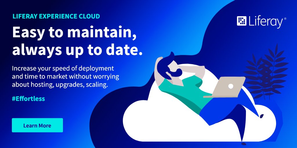 See how Liferay Experience Cloud leverages the full strength of Liferay #DXP and provides #effortless #cloudsolutions that enable customers to meet their unique business needs and help them thrive in fast-changing environments. ow.ly/B3Eg50IjSap