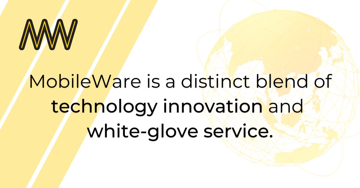 MobileWareUSA's tweet photo. Who are we? #MobileWare is a distinct blend of #technology and white-glove service, delivering specialized knowledge and unmatched #IoT solutions to our #global clients. https://t.co/GkqbOhXDND https://t.co/5vSCjil9Jz