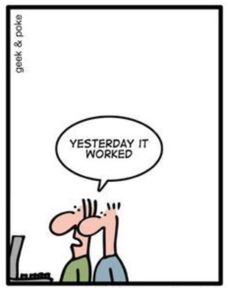 CyberHAWKS_net's tweet photo. You never know what could go wrong.

#techmemes #memes #tech #technology #techmeme #meme #windows #programmingmemes #programming #technews #programmer #techies #memesdaily #windowsmemes #technologynews #computermemes https://t.co/FeTz1ID1Fs
