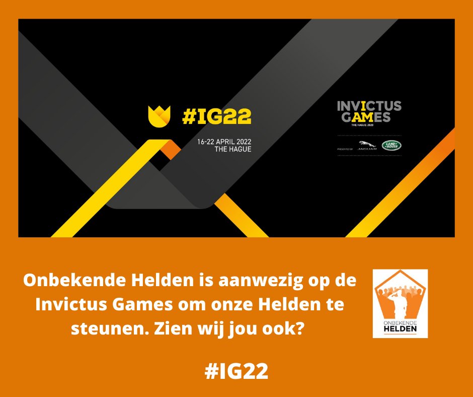 Wij steunen van harte alle Helden die deelnemen aan de Invictus 

#IG22 #InvictusGames #echos #defensie #onbekendehelden #noventas #princeharry <a href="/InvictusGamesNL/">Invictus Games The Hague 2020</a>  <a href="/Noventas1/">Noventas</a>  <a href="/HeldenOnbekend/">Onbekende Helden</a>  <a href="/Defensie/">Ministerie van Defensie</a>