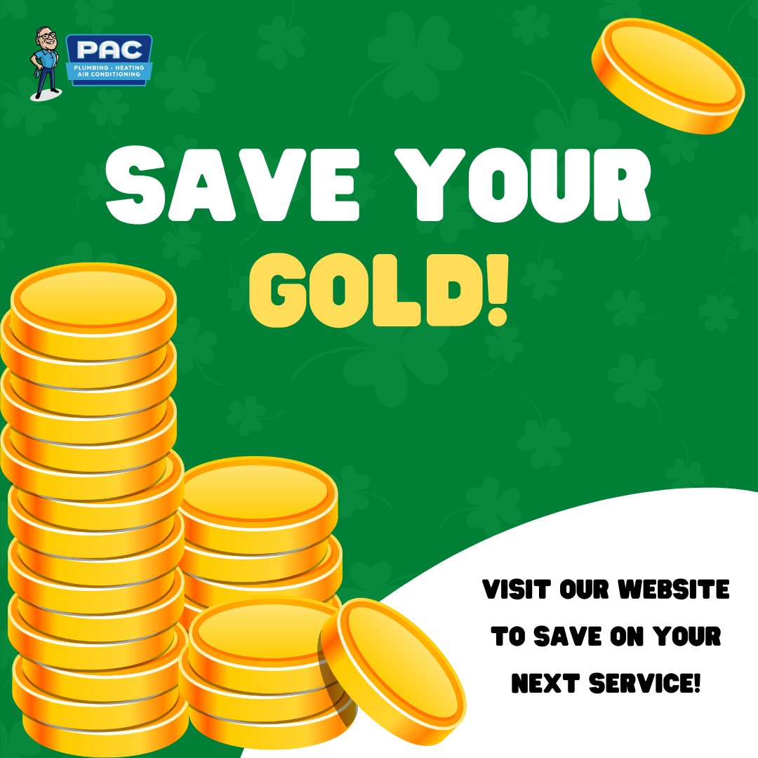 PACPlumbing's tweet photo. Save your gold!! Be sure to visit our coupon page when you schedule your next service with us! https://t.co/wiyVBa2Ssh https://t.co/R0KJK9qw7P