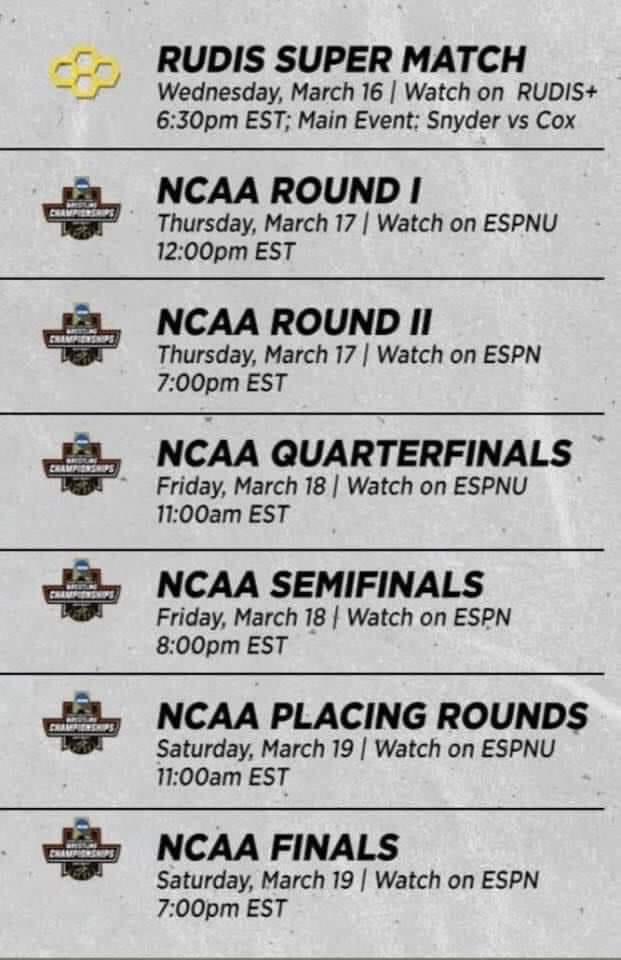 Set your DVR wrestling fans!