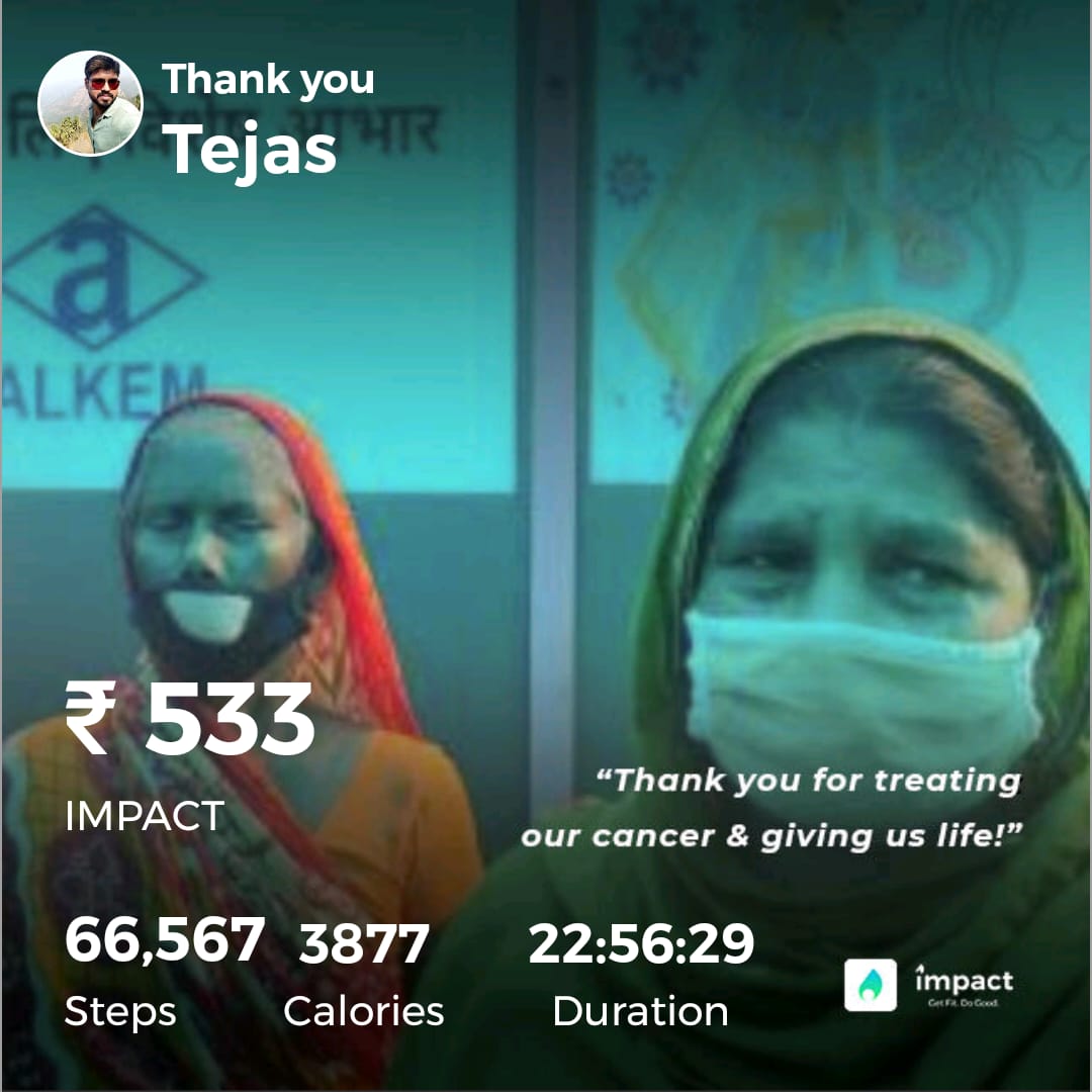 tejasmishra1997's tweet photo. I donated my steps for prevention &amp; treatment of #Cancer. Thanks 2 #Alkemfoundation for matching my steps with money.
#ImpactApp tracks our steps &amp; converts them into #MONEY for #Charity.
Together we all can make a difference.✅
#tejasmishra1997
@TheOfficialSBI
@RBI
@rblbank
@WWE https://t.co/JQlFGxbSlb