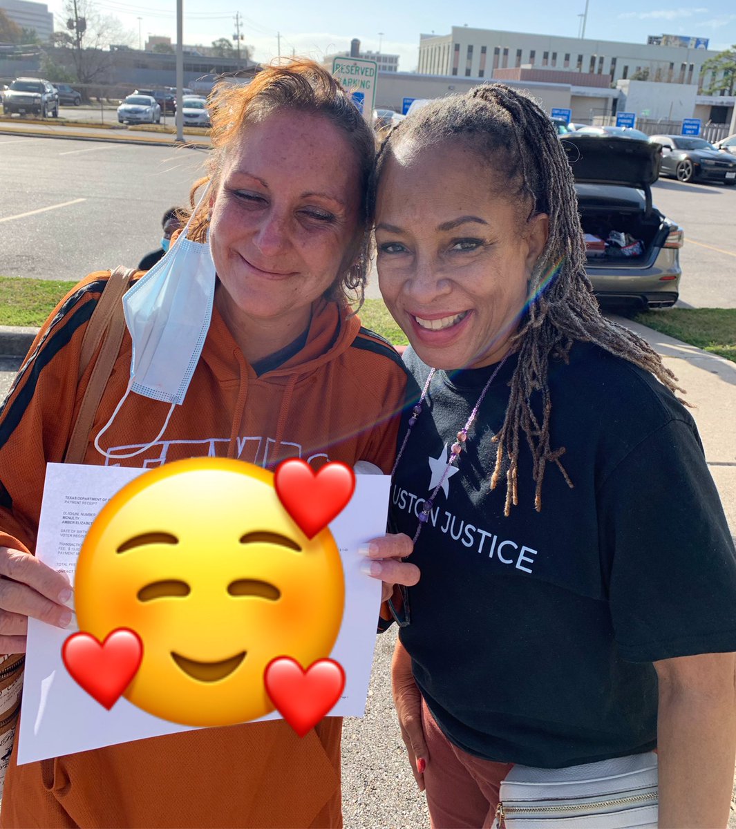 HoustonJustice2's tweet photo. Karen has successfully accomplished the ID goals of Houstonians again! We work with our community to remove the barriers of  obtaining housing, employment, government resources, healthcare, and even a bed in a shelter. #HoustonJusticeCoalition https://t.co/2GW7eeCHOE