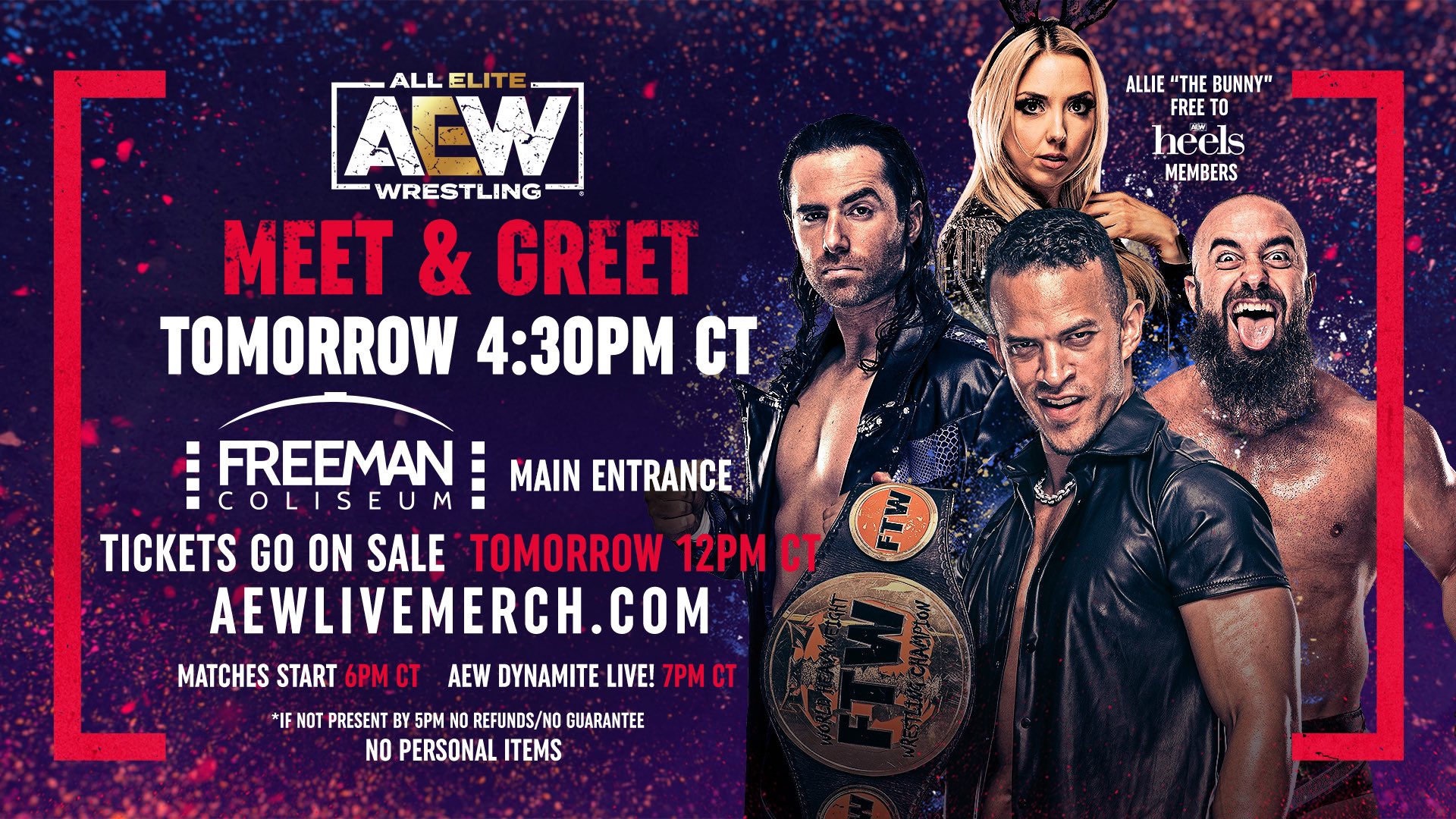 on Twitter "San Antonio!!! Tickets for the AEW preshow
