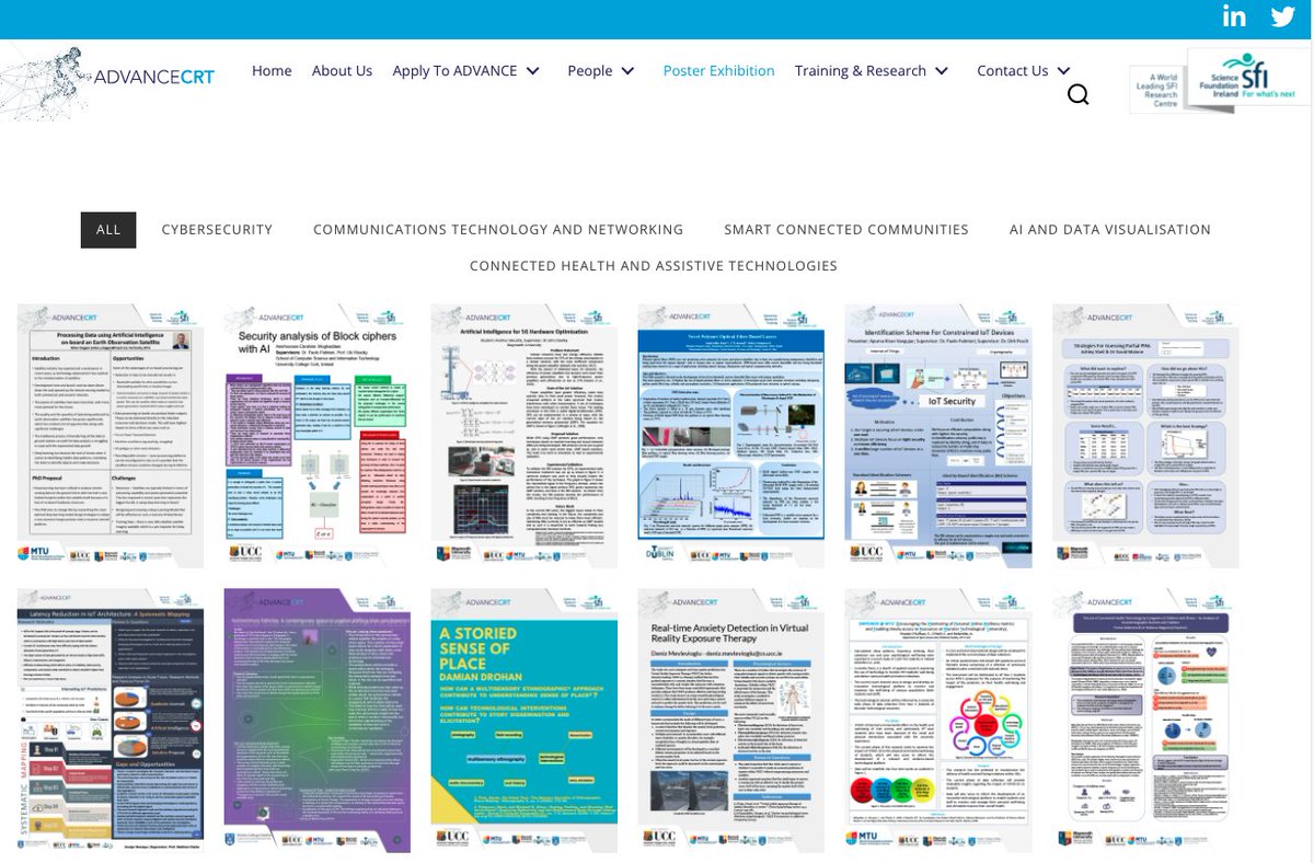 🚨 DEADLINE: 1st April - From Cybersecurity to AT, including Sustainable Living, Smart Cities and Adv. Comms & Networking, our students, funded by @scienceirel, work upon them all! Have a look at what we do: advance-crt.ie/student-presen… and apply to join us: advance-crt.ie/apply/