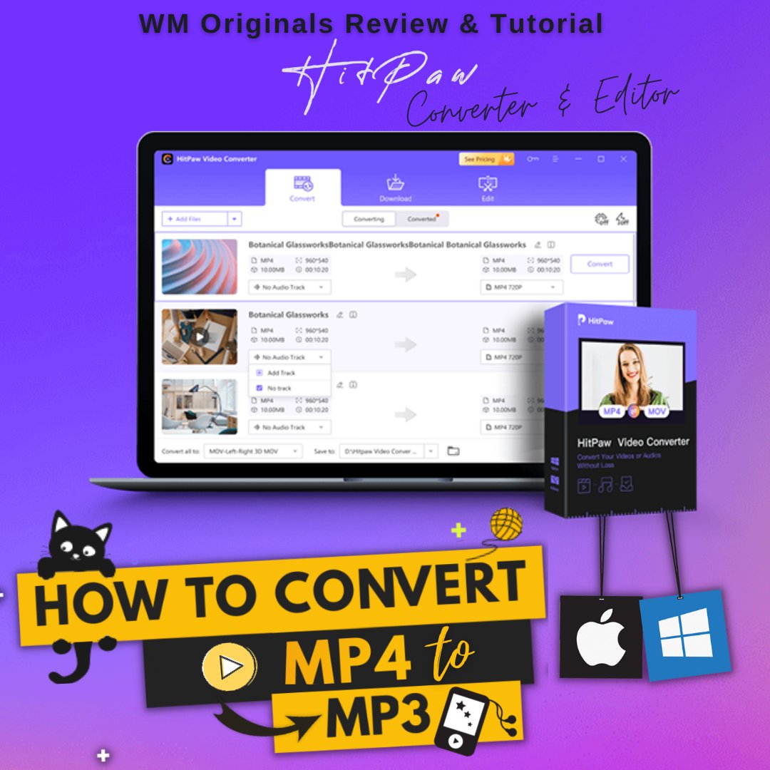 WMOriginals's tweet photo. How To Convert MP4 to MP3 in PC without Losing any Quality - Try @HitPawofficial for free ➤ https://t.co/sGQE1AlZaF
#videoconverter #mp4tomp3 #hitpawvideoconverter https://t.co/M1JJ07QJ21
