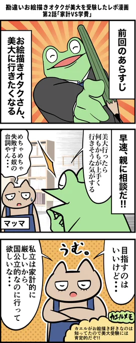勘違いお絵描きオタクが美大を受験したレポ漫画 その2 