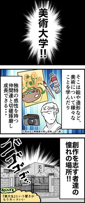 勘違いお絵描きオタクが美大を受験したレポ漫画 その1 