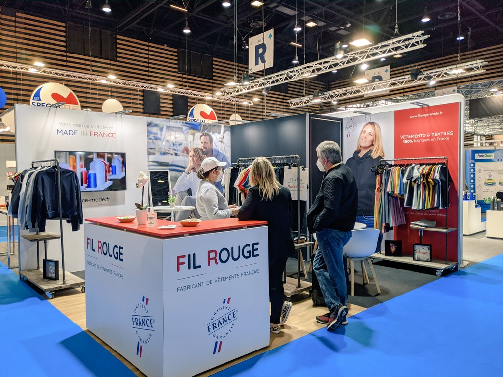 FilRouge_Mode's tweet image. ✨1er jour de salon au #CTCO2022 | 🧵Retrouvez-nous sur le stand 6S41 jusqu'à jeudi pour découvrir notre collection en #marqueblanche et certifiée Origine France Garantie 🇨🇵 @Certif_OFG 
#textile #confection #madeinfrance #mode #streetwear