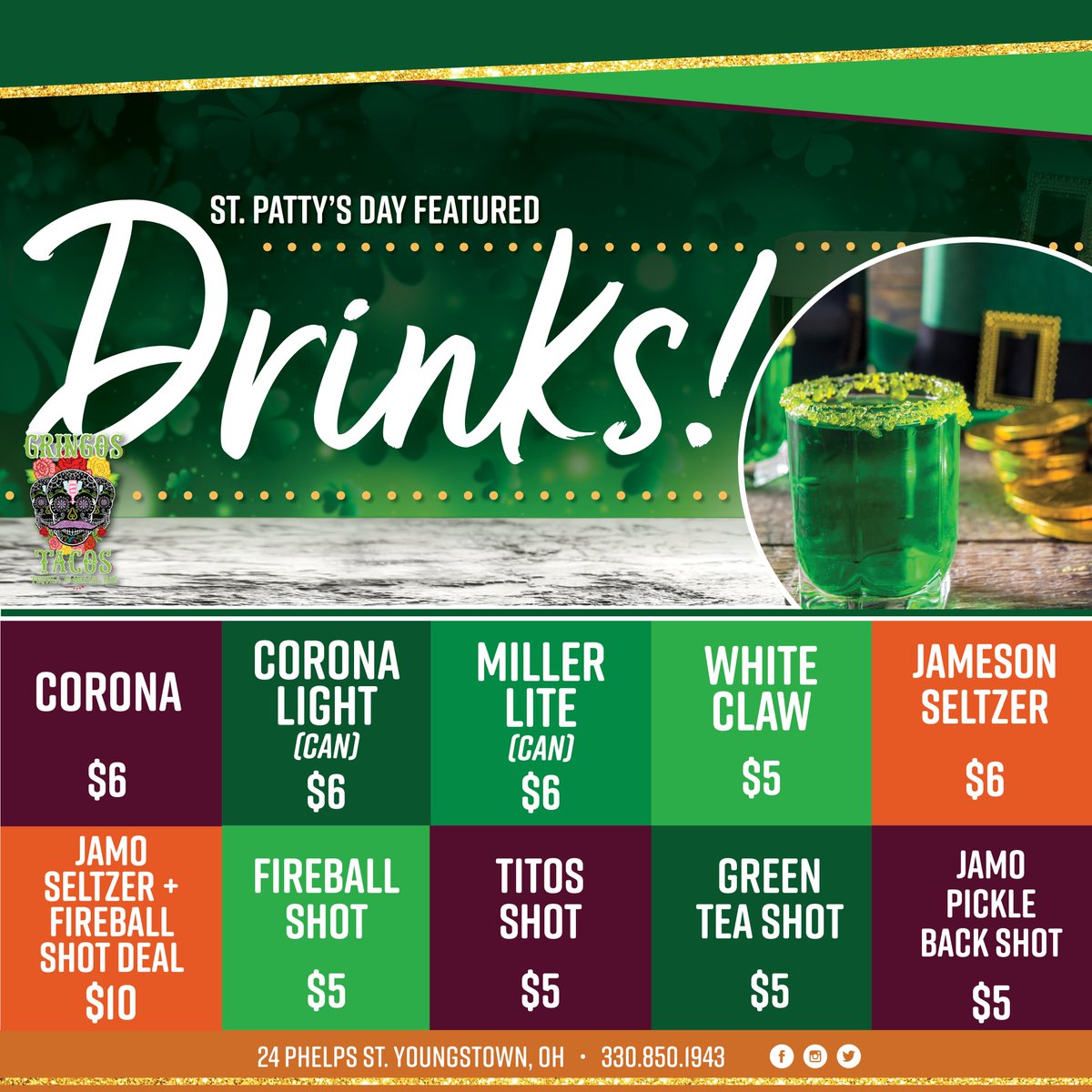 GringosYtown's tweet photo. Stop out and enjoy some drinks at Gringo's! 🍺 https://t.co/3TbLByWKWd