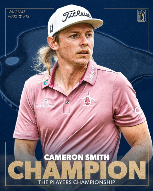 akelly627's tweet photo. Love being part of this event! Congratulations, Cameron Smith, THE PLAYERS Championship 2022 Champion! https://t.co/ublfp2bRKg