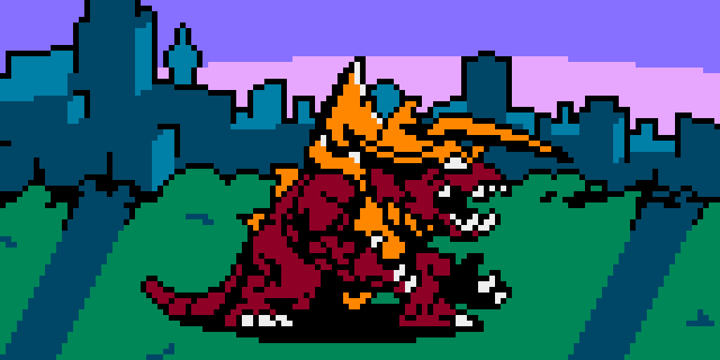 WanyoDos's tweet photo. Congrats to my friends at @13amgames @WayForward on releasing Dawn of the Monsters today!💙If you haven't checked it out yet *points down to quoted tweet*

NES demake next? 😄 https://t.co/1yGNak5oVf