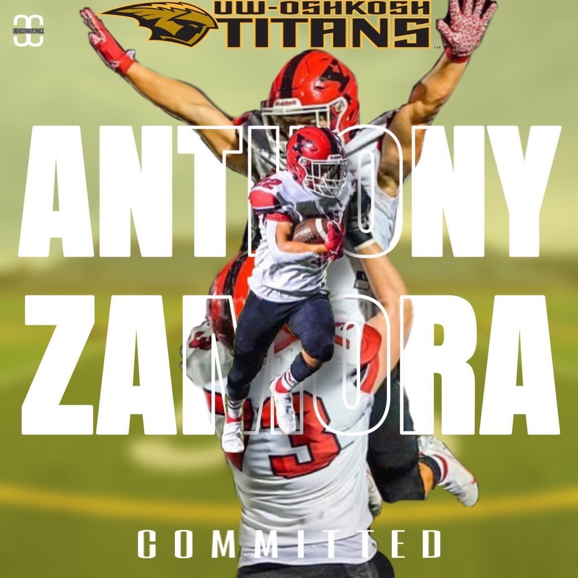AnthonyZamora__'s tweet photo. 110% COMMITTED🟡⚫️. @UWOFootball Im very honored and can not wait to get started. @CoachDanMcGuire @Lukey_Lemons @JustinWolman63 @CoachAArcher @PeteyBananas #HailTitans #RiseUp ⚡️ https://t.co/B8qrHhXJg8