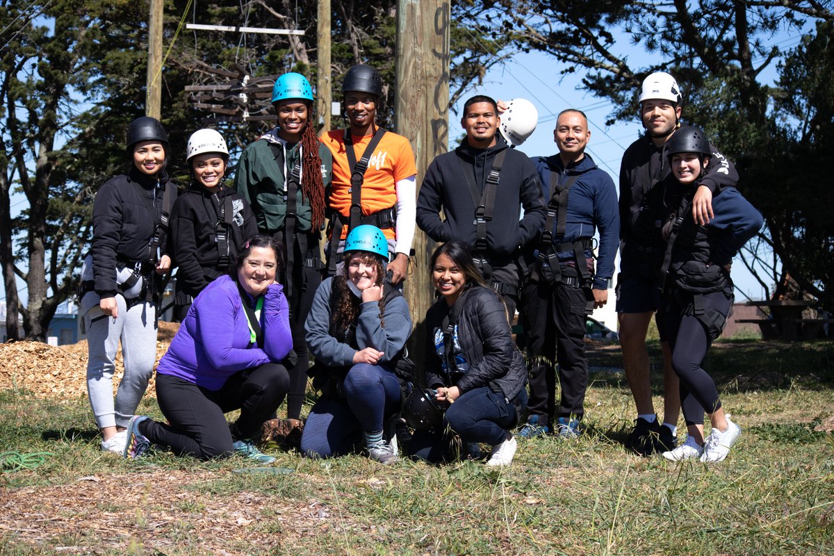 RealOptionsKids's tweet photo. We had the best day on the @OutwardBoundCA Challenge Course with our #alumni! We started the day by acknowledging the #Ramaytush #Ohlone land on which we were honored to stand, played games to break the ice, and stepped out of our comfort zones individually and as a group 🧗🌲 https://t.co/NvK6xRfLBg