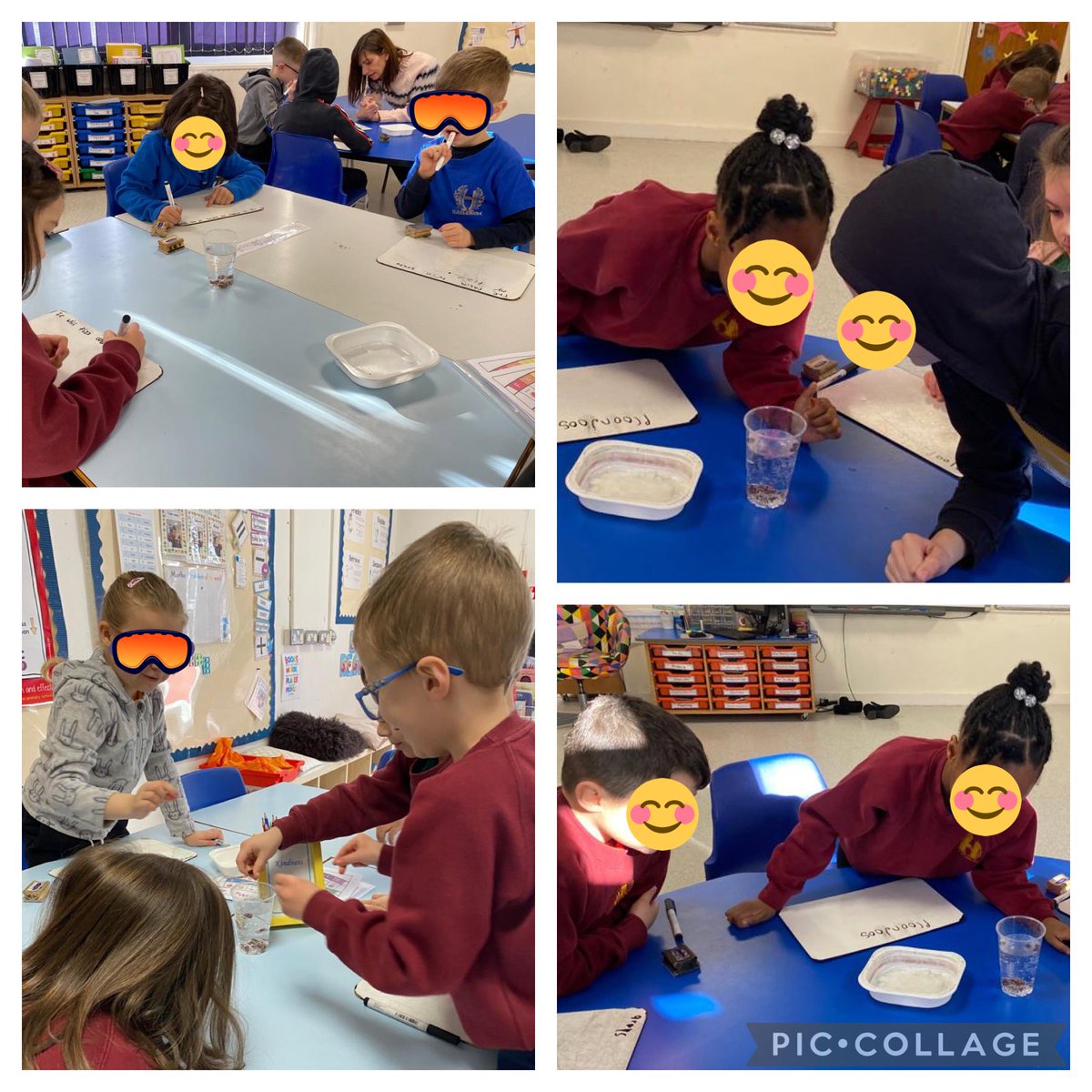 HPS_LowerSchool's tweet photo. Y1 are starting every day this week conducting fun science experiments. Yesterday the children predicted what would happen when the raisins were dropped into soda water! So proud of these written predictions. 🤩#HaslemereCurriculum #INSPIRE #BritishScienceWeek2022 @LettersSounds https://t.co/u734IDw82Y