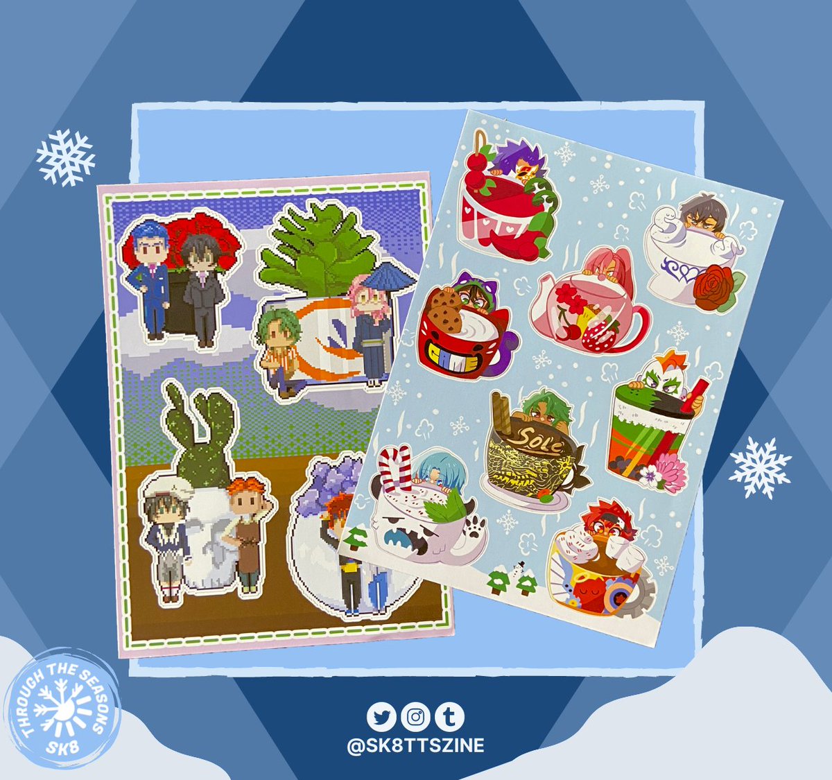 ❄️ These darling sticker sheets by <a href="/life_on_mars_13/">Lieutenant-Lush</a> and <a href="/birdy_bomb/">Birdy</a> are still available for purchase in our shop! Don't miss out! ☃️