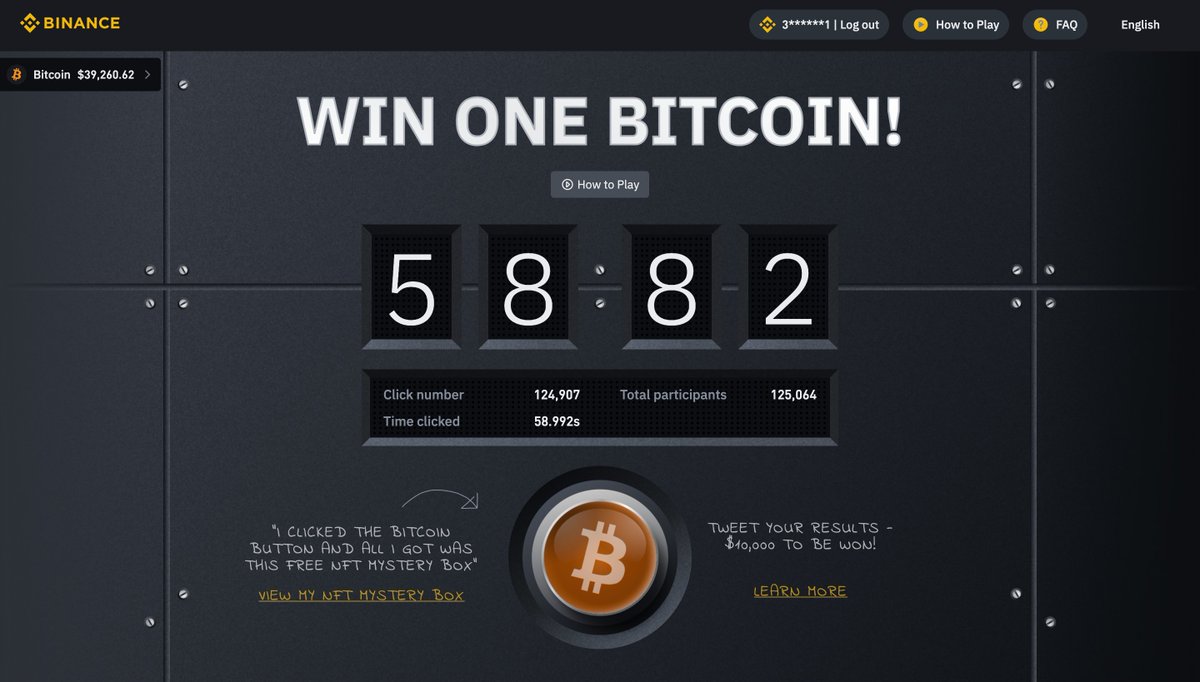 #BitcoinButton and #Binance