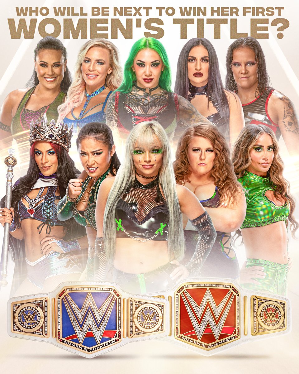 WWE's tweet image. These incredible Superstars have never won the #SmackDown or #WWERaw Women's Championship. Who will be the first to change that? #WomensHistoryMonth
