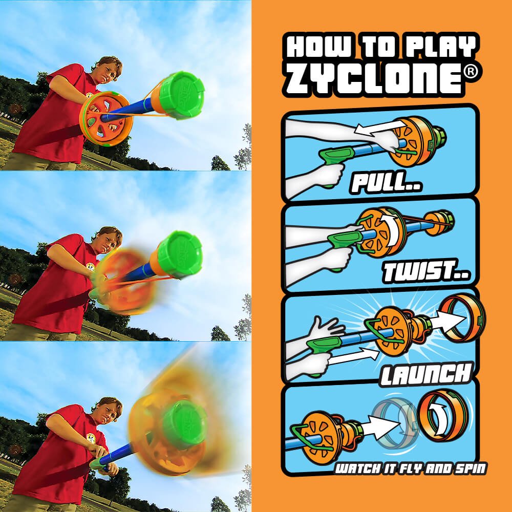 Zing_Toys's tweet photo. Just load the soft, safe foam ZiNG-Ring onto the Zyclone, then pull back, give it a small twist, and then let go to send the ZiNG-Ring flying!
https://t.co/gAJ5rdL03w
#Zyclone #ZiNGRing #ZiNGToys https://t.co/snsemJ5p7d