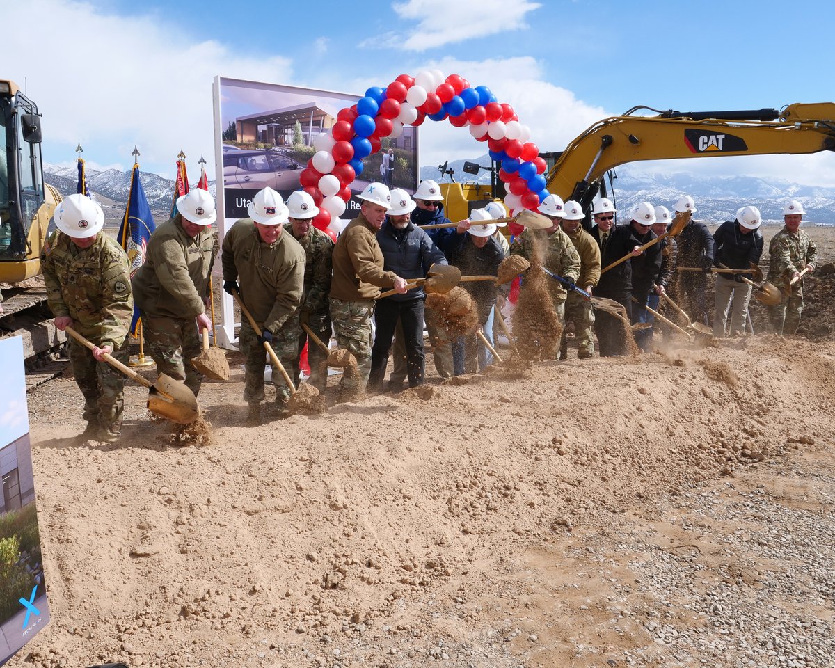 HoganCMGC's tweet photo. Part of building communities is creating safe spaces for citizens. Hogan was thrilled to join the @utahnationguard at their groundbreaking for the new Nephi Readiness Center with @arch_NEXUS  @GovCox @SenatorRomney @SenMikeLee https://t.co/3clNgfF8fH