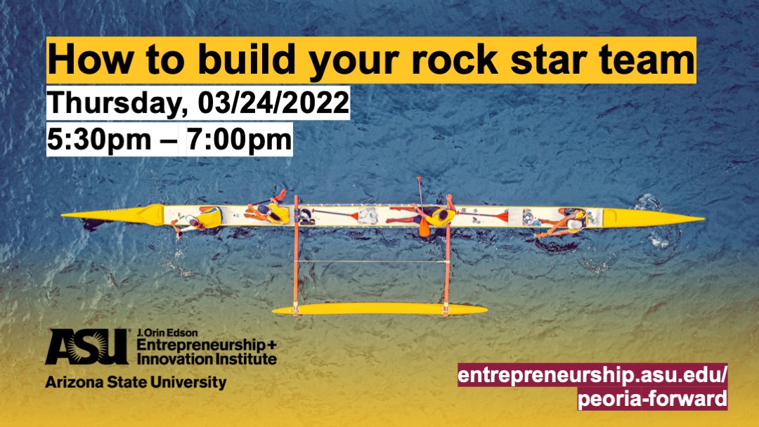 EntrepreneurASU's tweet photo. Learn how to build your best employee team with practical tips from our panel of local #HR and hospitality experts, covering everything from the initial hiring process to onboarding training and creating a supportive work environment.

⁠https://t.co/pnOX1zKnJB #PeoriaForward https://t.co/0eoG0FoI9M