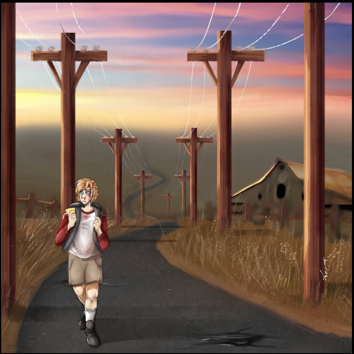 LizzytheL's tweet photo. Fanart from the fic: thats, like, a hundred miles 
Watch the speed paint on my tiktok! 

https://t.co/AymqNoj3Y2 https://t.co/QmZuQQ1fyc