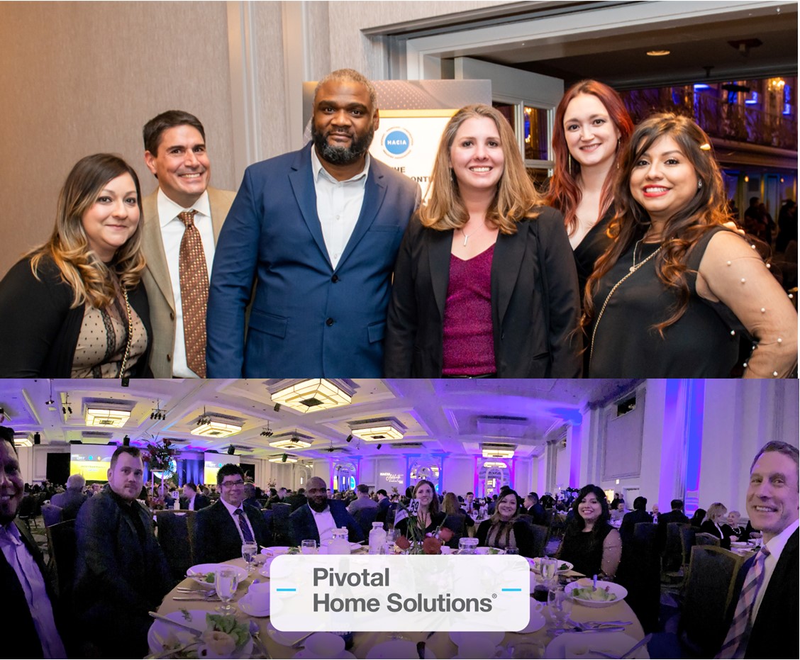 OncourseHome's tweet photo. On March 8th, employees of Pivotal Home Solutions attended the HACIA 42nd Annual Awards Banquet. The banquet celebrates the success and achievement of HACIA members as well as their scholarship foundation winners. Congratulations to all! #DEI #ForgingAhead @HACIAworks https://t.co/2MvO1VS7Ik