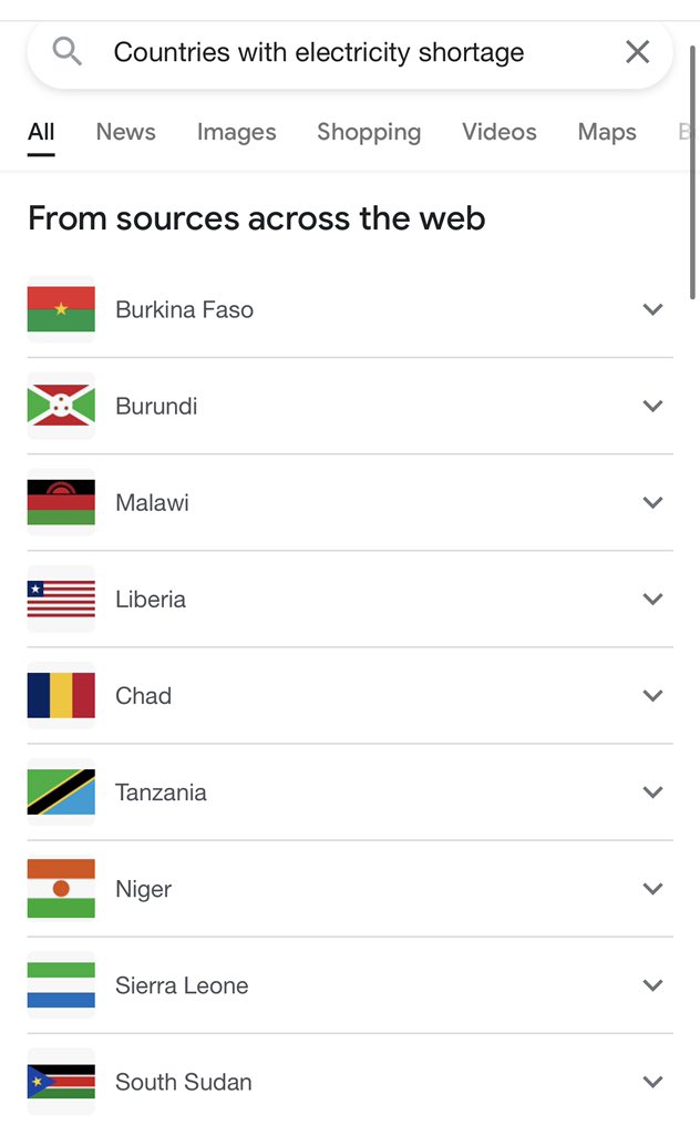PlugBuddiesNFT's tweet photo. Here is a list of countries with electricity shortages across the world.

Source: Across the Web [Google] https://t.co/RoEdUJw6ul