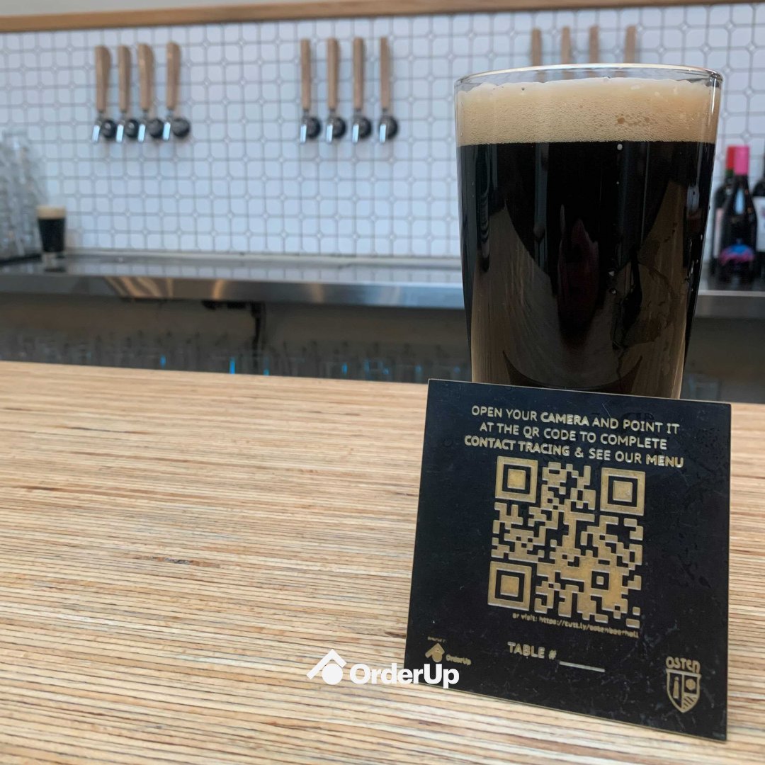 orderup_ai's tweet photo. We love seeing our partners get creative with QR codes! 

This is Osten Beerhall's QR code, which redirects to their mobile-friendly digital menu. 

While many are fed-up with QR codes in general, we see so much opportunity and utility for restaurants &amp; diners alike. 
Here's why: https://t.co/K9VgUzPfhE