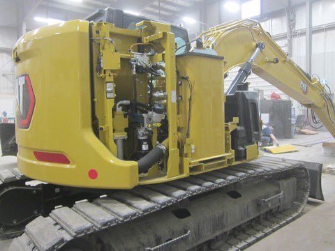 Going black! Our new CAT 315 Next Gen getting done this week. Than onto rototilt install.