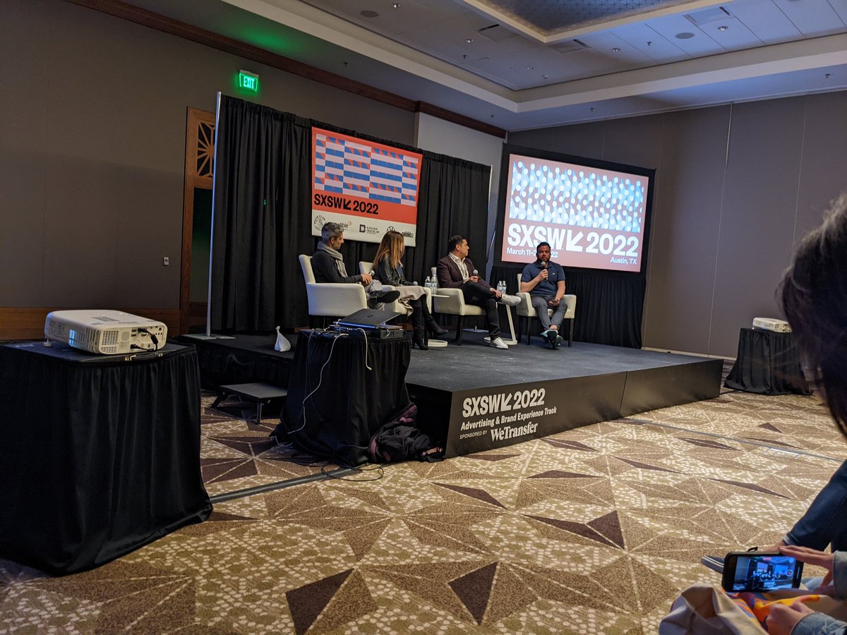 Andrew_Miller1's tweet photo. Sonic branding is on the rise. @markpappas and panel talking all things audio branding. #SXSW2022 @CMIMediaGroup https://t.co/lsb69ie2cs