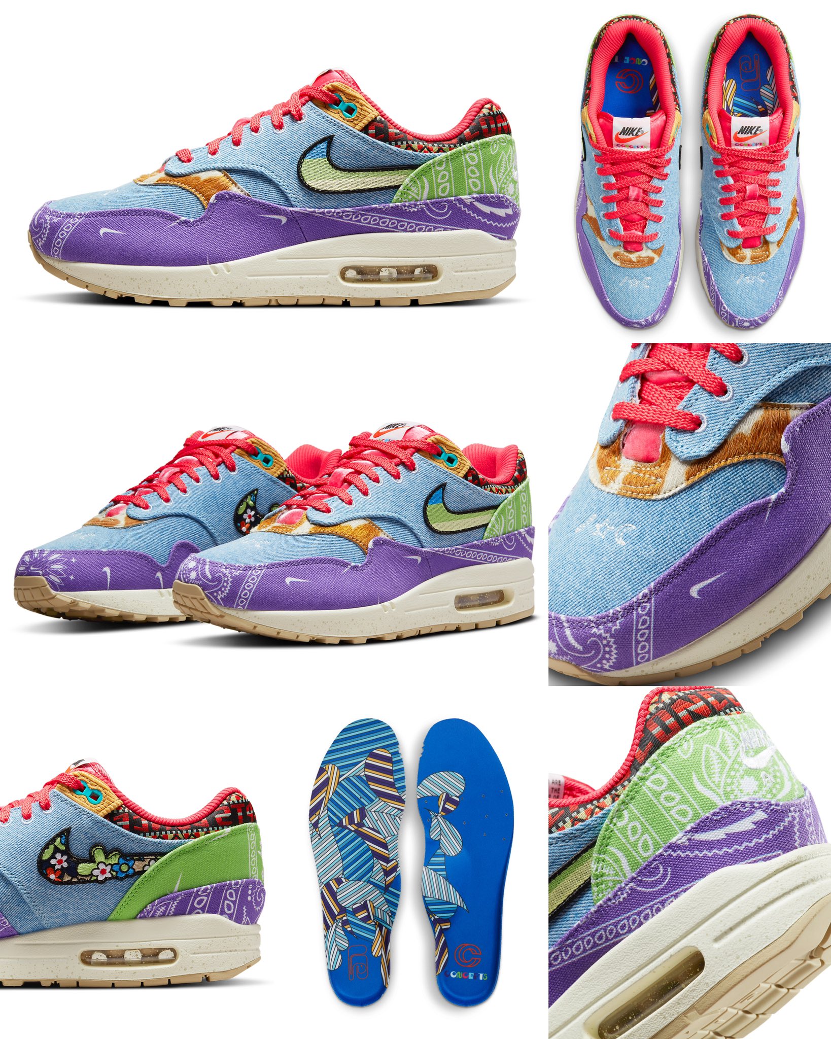 zSneakerHeadz on Twitter: "2022 Concepts Nike Air Max 1 SP official images! 🎨🧶🧵 / Twitter