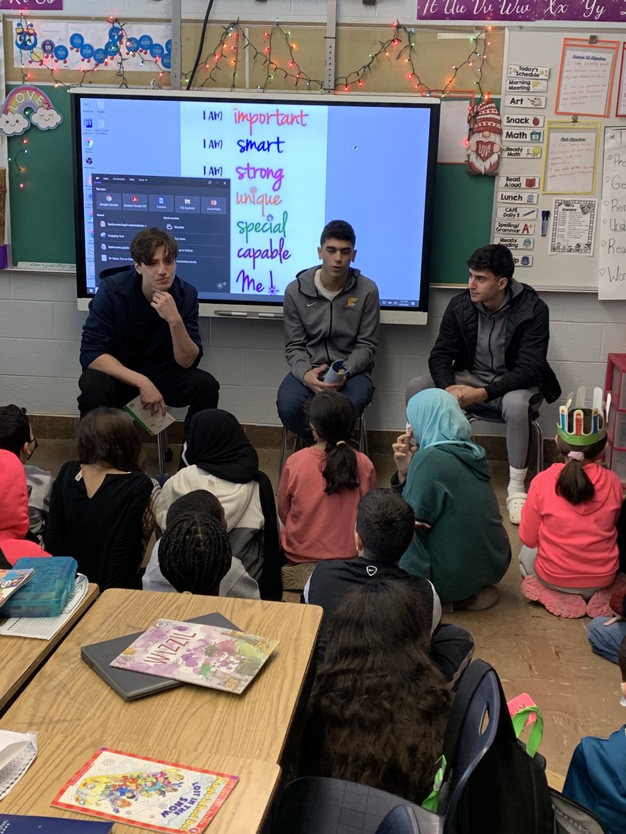 Crestwood_Ath's tweet photo. March is Reading Month!  Crestwood Student Athletes visit elementary schools and read to younger students.  A great experience for all involved!  #read #getinvolved #positive @hassabbas13 @_zshebli7 @Hana3Alkhatib @moehakim32 @shalhout23 https://t.co/6S6TG8WXXB