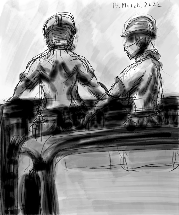 Hageus_Hagekura's tweet photo. 理に働けば角が立つ 情に掉させば流される
#AdobeFresco #毎日のコンポジション #日々描く #ジェスチャードローイング #dailycomposition #gesturedrawing #quickdrawing #lifedrawing #artpractice https://t.co/YjdRkwHqcy
