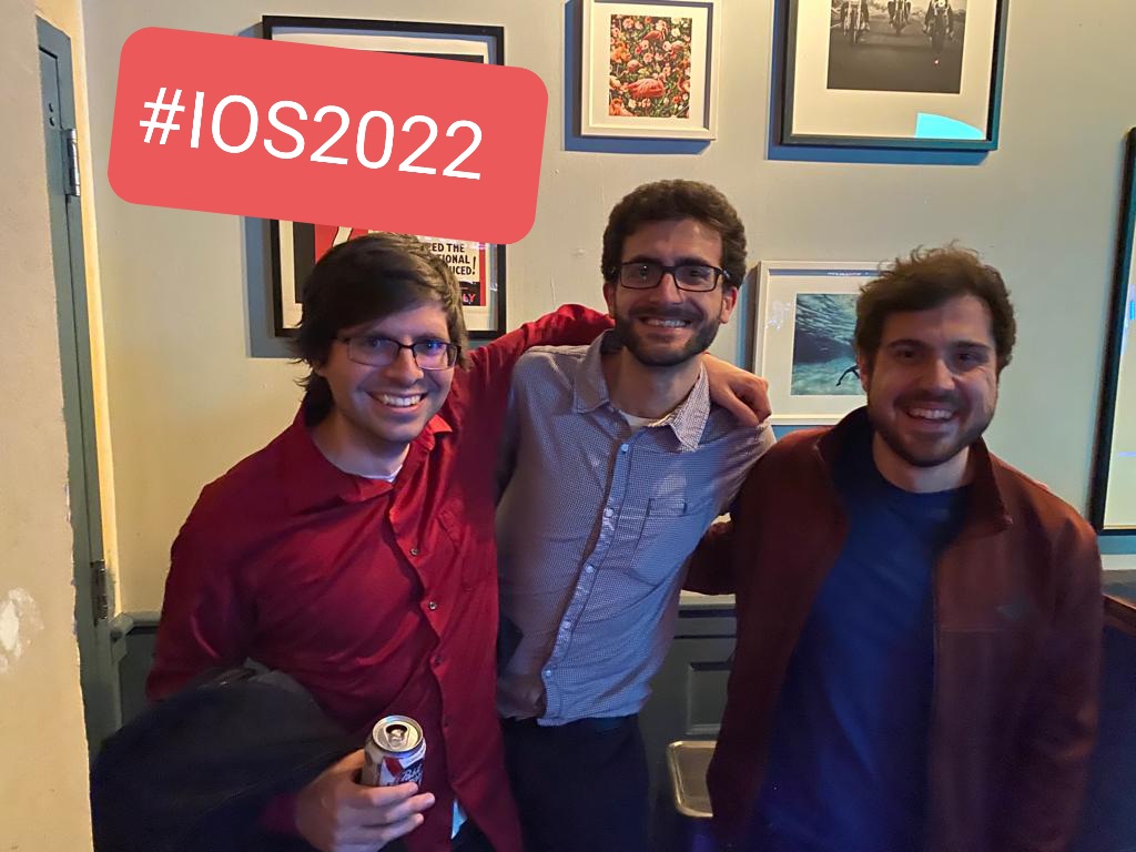 RoyerClment2's tweet image. The end of #IOS2022, really thankful to the organizers for making it happen, and to all the people I got to catch up with. A special shut-out to Mike O&apos;Neill and Ahmet Alacaoglu for a nice evening with a @madsjw accent!