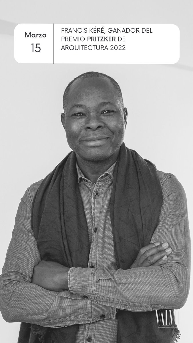 Valvo_MX's tweet photo. Felicidades a Francis Kéré #PremioPritzker de Arquitectura 2022 https://t.co/RygnAWqs68