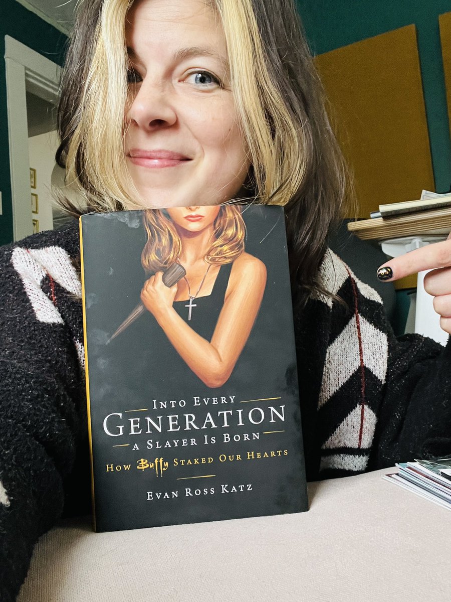 bufferingcast's tweet photo. Happy release day to @evanrosskatz! 

If you love Buffy, you want this book. It is a must have for any fan of the show, written thoroughly and lovingly ♥️ 

(Also not a big deal but we are in the book too, so… ) 📚 https://t.co/VH0CyF5wvq