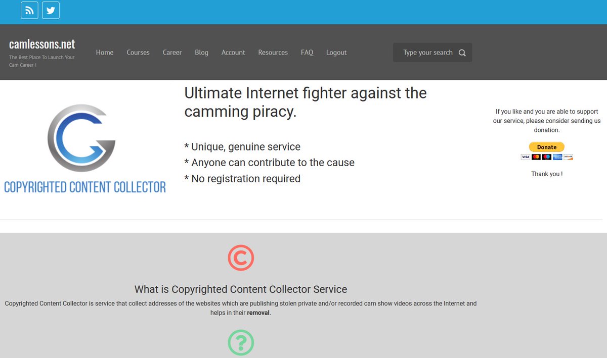 You know sites, blogs, forums where recorded cam shows are posted ? Take a minute of your time and report them to us. We will do our best that those links reach those who can remove them. #camgirl #cammodels #stop #piracy <a href="/femdommedia/">FM Adult 18+</a> 

camlessons.net/ccc/